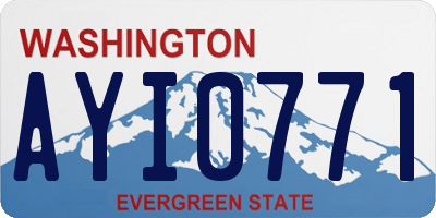 WA license plate AYI0771