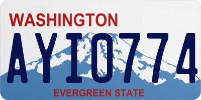 WA license plate AYI0774