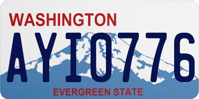 WA license plate AYI0776