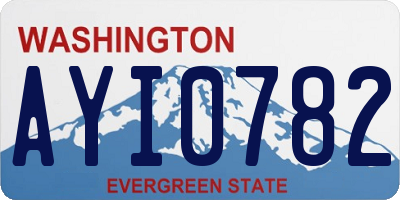 WA license plate AYI0782