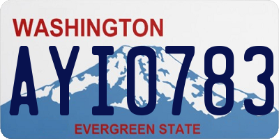 WA license plate AYI0783