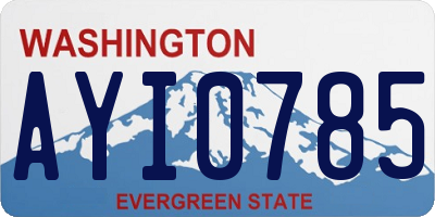 WA license plate AYI0785
