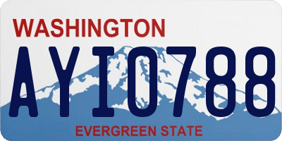 WA license plate AYI0788