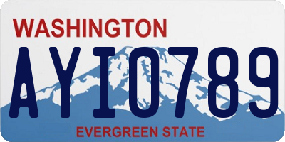 WA license plate AYI0789