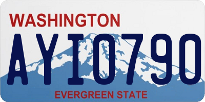 WA license plate AYI0790