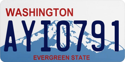 WA license plate AYI0791
