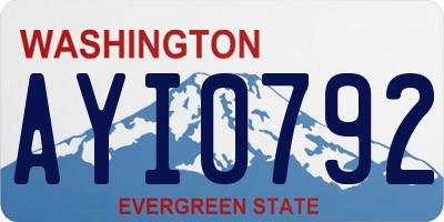WA license plate AYI0792