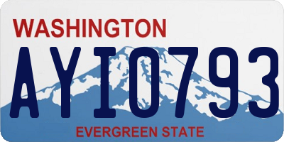 WA license plate AYI0793