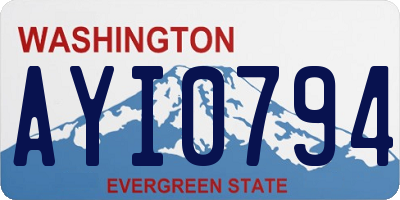WA license plate AYI0794