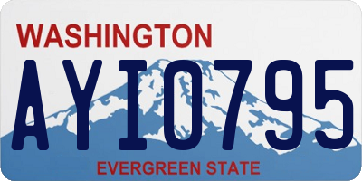 WA license plate AYI0795