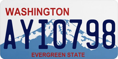 WA license plate AYI0798