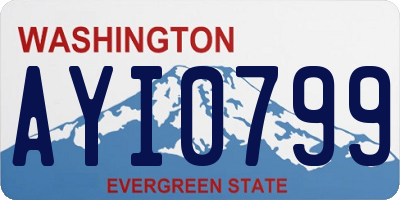 WA license plate AYI0799