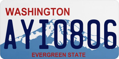 WA license plate AYI0806