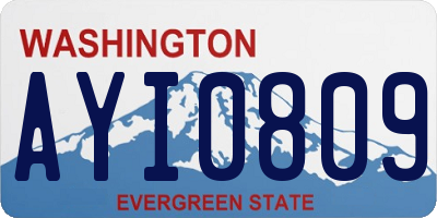 WA license plate AYI0809
