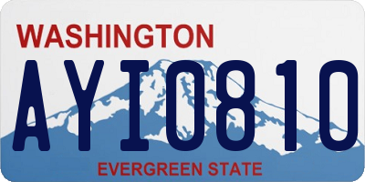 WA license plate AYI0810