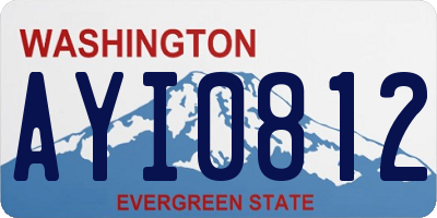 WA license plate AYI0812