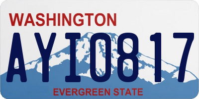 WA license plate AYI0817