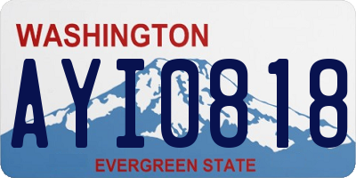 WA license plate AYI0818