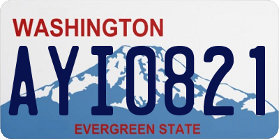 WA license plate AYI0821