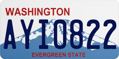 WA license plate AYI0822