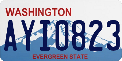 WA license plate AYI0823