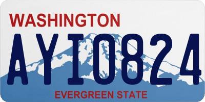 WA license plate AYI0824
