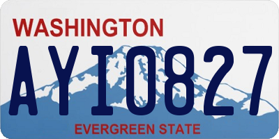 WA license plate AYI0827