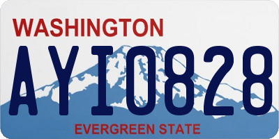 WA license plate AYI0828