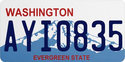 WA license plate AYI0835
