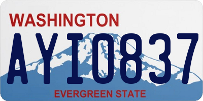 WA license plate AYI0837