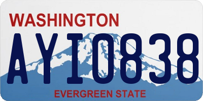WA license plate AYI0838