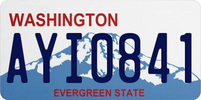WA license plate AYI0841