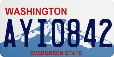 WA license plate AYI0842