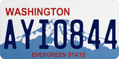 WA license plate AYI0844
