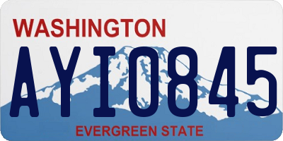 WA license plate AYI0845
