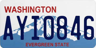 WA license plate AYI0846