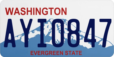 WA license plate AYI0847