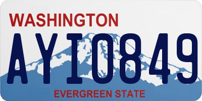 WA license plate AYI0849