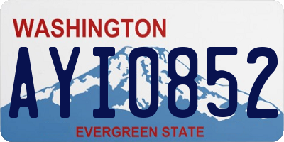 WA license plate AYI0852