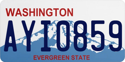 WA license plate AYI0859