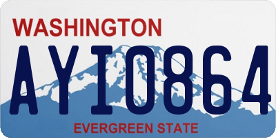 WA license plate AYI0864