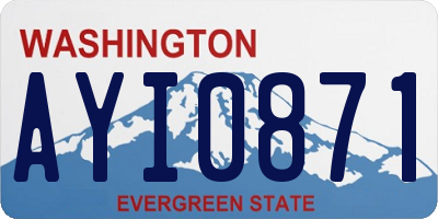 WA license plate AYI0871