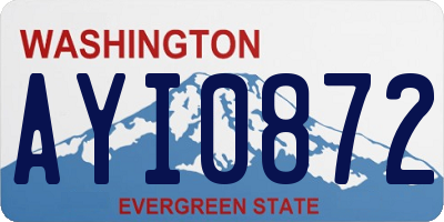WA license plate AYI0872