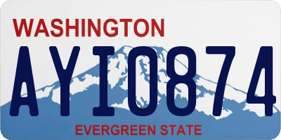 WA license plate AYI0874
