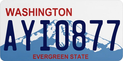 WA license plate AYI0877