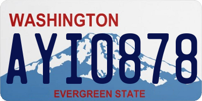 WA license plate AYI0878