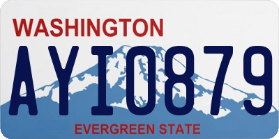 WA license plate AYI0879