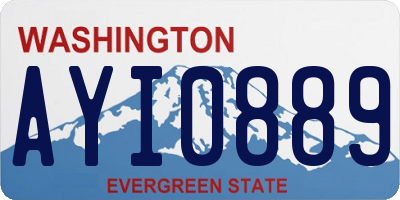 WA license plate AYI0889