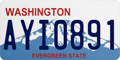 WA license plate AYI0891