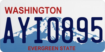 WA license plate AYI0895